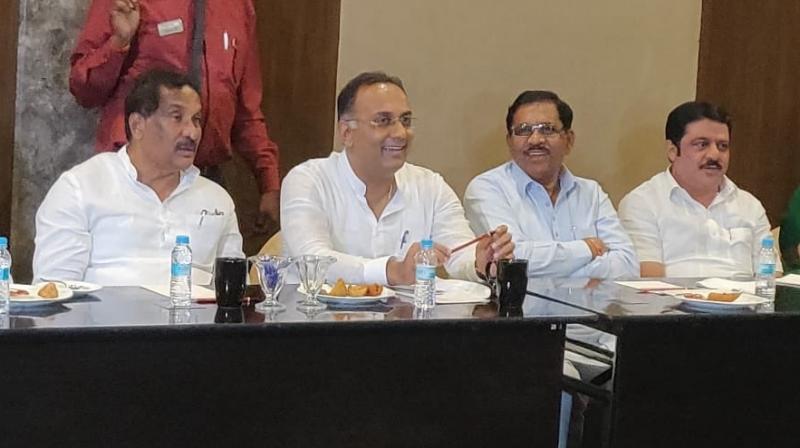KPCC President Dinesh Gundurao told reporters the Congress was still confident that the two corporators would support its candidate. (Photo: Twitter)