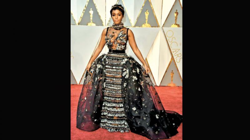 Janelle Monae at  the Oscars