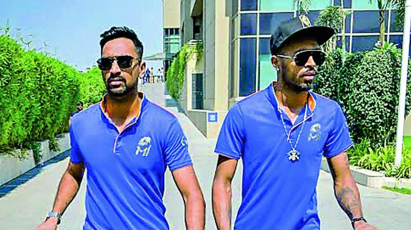 Mumbai Indians Krunal Pandya and Hardik Pandya (Photo: Twitter)