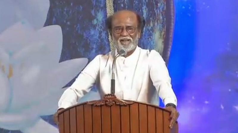 Rajinikanth has been ambivalent on his political entry since 1996, when he openly put his weight behind the DMK. (Photo: ANI)