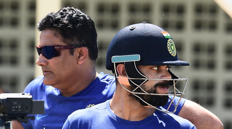 Virat Kohli has reportedly not been too happy with Anil Kumbles iron-fisted approach to team management. (Photo: AFP)