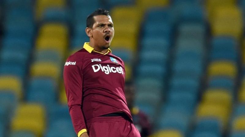 Man of the Match Sunil Narine starred with a spell of 3 for 11 as West Indies defeated Afghanistan by 6 wickets. (Photo: AFP)