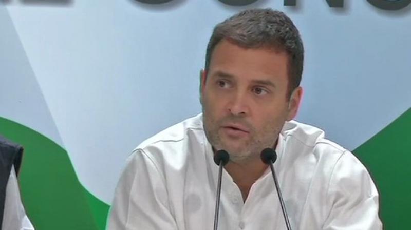 Congress President Rahul Gandhi labelled the Rafale deal as an open and shut case. (Photo: ANI/Twitter)