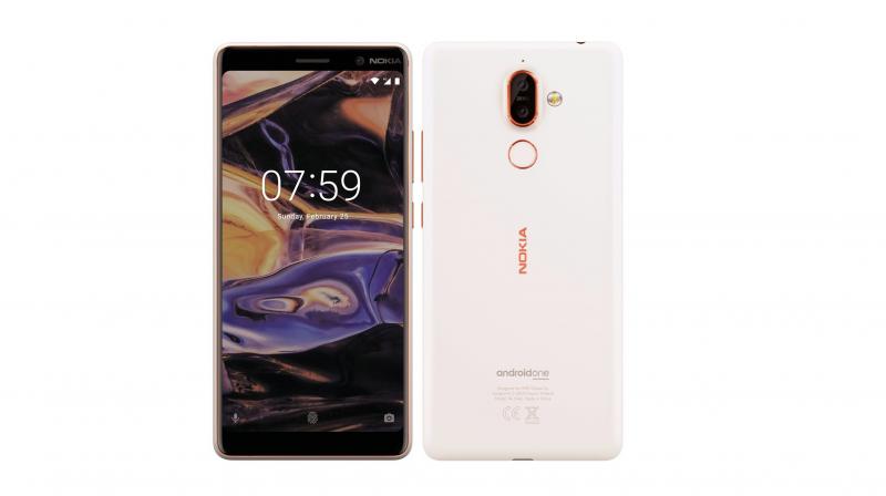 Leaked Nokia 7 Plus with an 18:9 display.