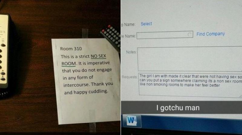 The photo of the notice was posted by the guest on Reddit to say thank you to the hotel and that is when it went viral. (Photo: Reddit)
