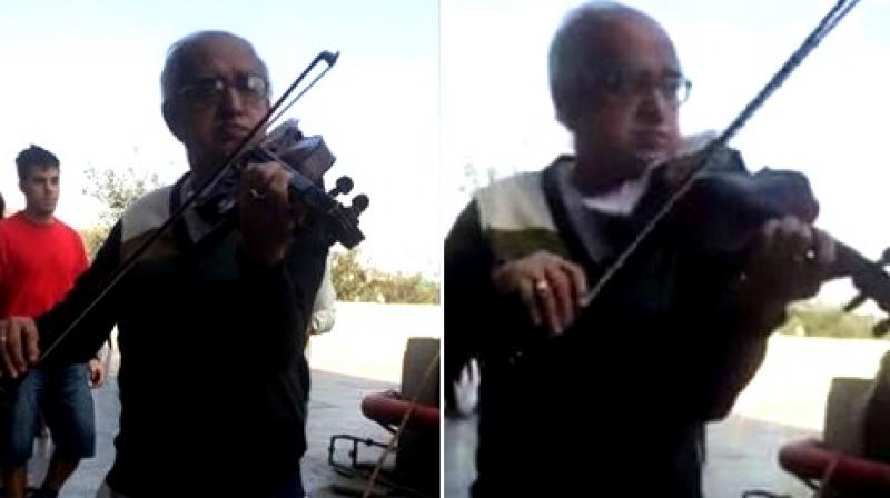 The video was recorded when he was playing at Connaught Place (Photo: Facebook)