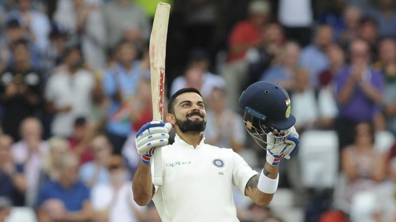 Kohli has, thus far, won the personal battle against English pacer James Anderson, who had troubled him in 2014. (Photo: AP)