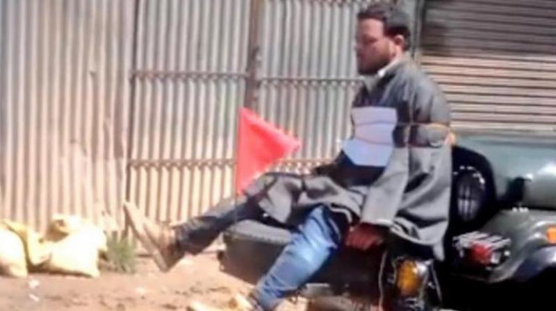 Major Leetul Gogoi had tied a man to his jeep during polling in the Srinagar Lok Sabha by-elections on April 9. (Photo: DC)