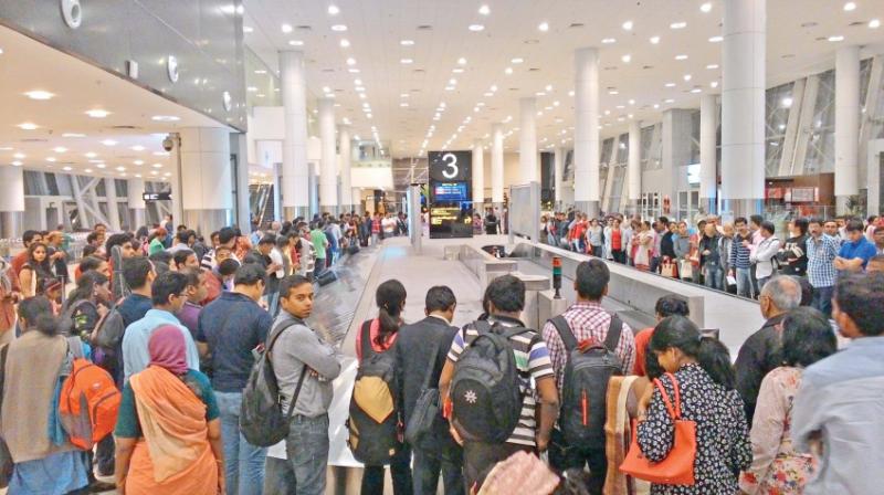 Nearly two dozen Air India flights were delayed across its network including at IGI Airport here on Saturday after a technical glitch in the check-in software hampered operations, an airline spokesperson said.