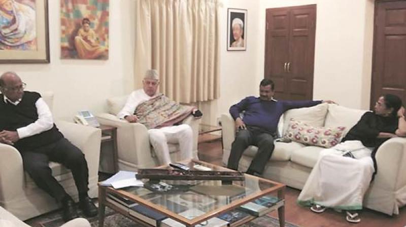 On February 13, Banerjee was present in the meeting of opposition parties at NCP leader Sharad Pawars residence. (Photo: ANI))