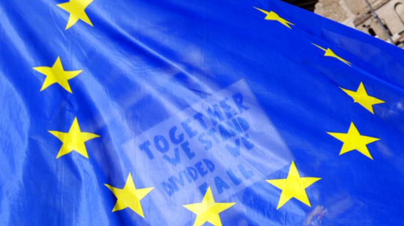 Only few days before Britain is expected to begin its formal separation from the 27 other EU nations, people at the Unite for Europe march were seen with bright blue EU flags. The protest, that demanded Brexit to be reversed, took place on Saturday, March 25, 2017. (Photo: AP)