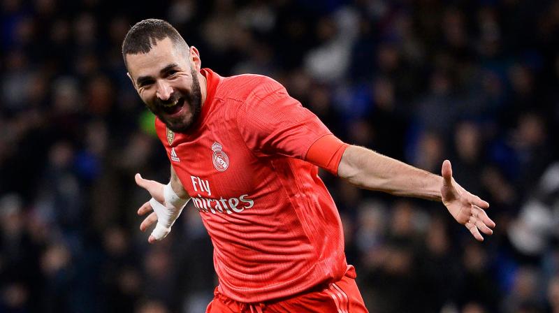 The Frenchman moving ahead of Mexican Hugo Sanchez into sixth place on the clubs all-time top scorers list. (Photo: AFP)