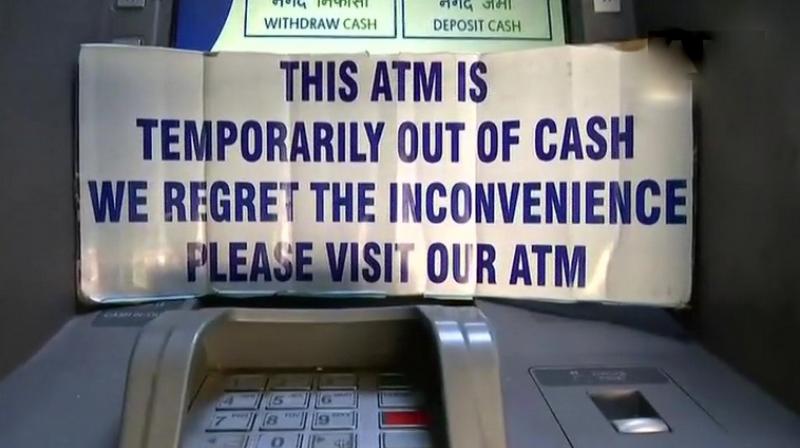 People in many states are complaining of cash crunch at ATMs. (Photo: ANI | Twitter)