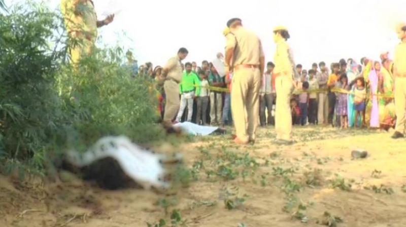 Police said both girls were shot dead and recovered bullets as well as their slippers from the crime spot. (Photo: ANI | Twitter)