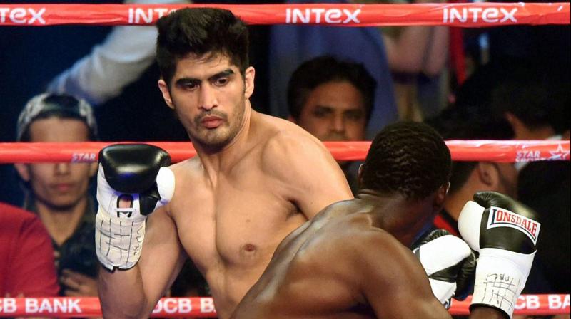 Vijender Singh landed the winning blow in the third round. (Photo: PTI)