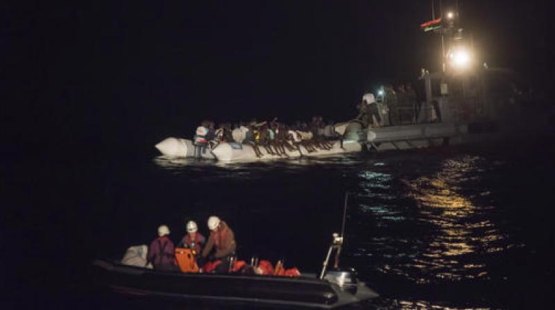 The Libyan coast guard rescued 29 survivors, who recounted that there were 129 of them in all on the boat, mostly African nationals. (Photo: AP)