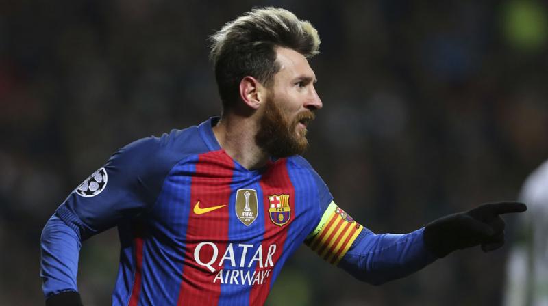 Lionel Messi returned from illness to score both goals at Celtic Park as Barcelona sealed 2-0 win. (Photo: AP)