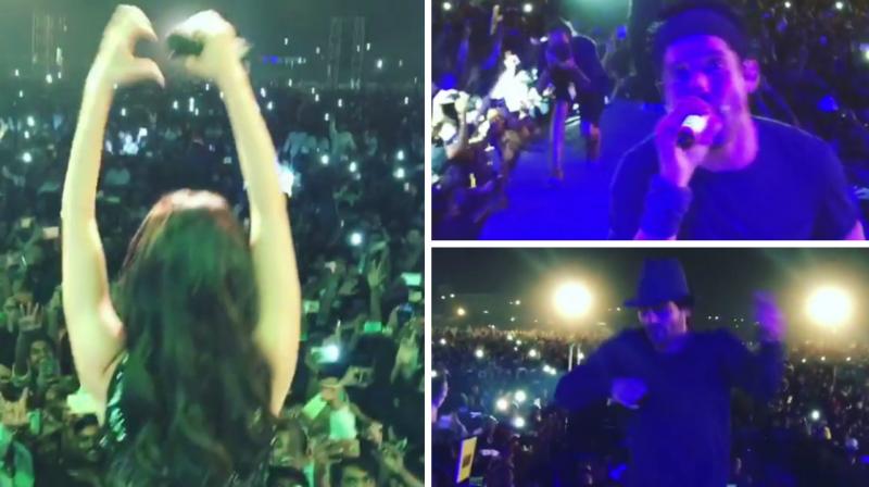 Screengrabs from the videos Shraddha posted on Instagram.