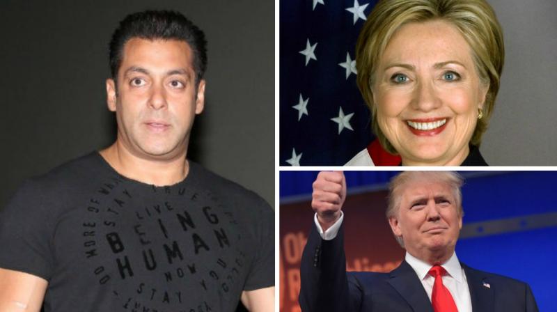 Salman Khan also seems to be following the US preidential elctions.