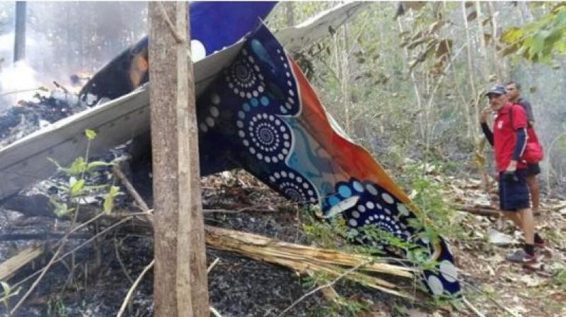 The aircraft, a single-propellor Cessna 208 Caravan belonging to the Nature Air domestic airline, came down in a mountainous area near the Pacific coastal beach town of Punta Islita in the countrys Guanacaste peninsula, (Photo: AP)