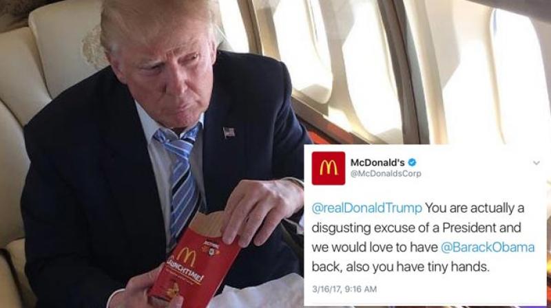 McDonalds serves anti-Trump tweet, says its account was compromised