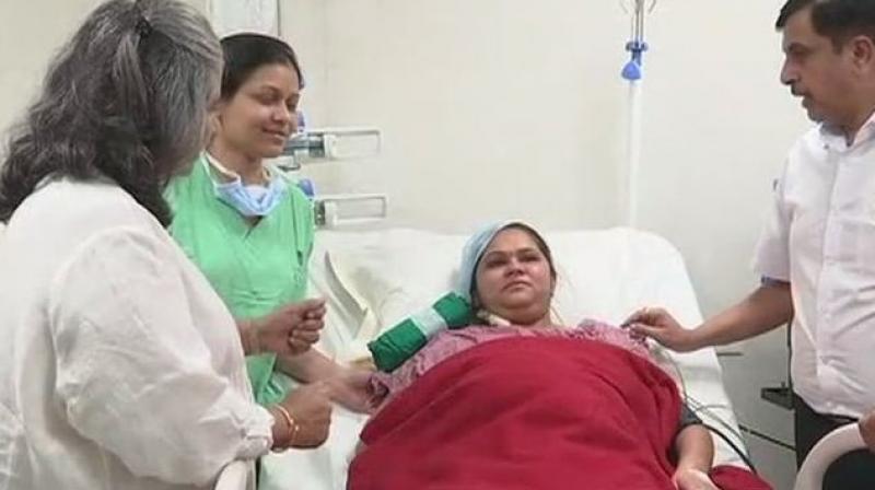 After the transplant surgery, Meenakshi Walan conceived through in-vitro fertilisation (IVF) method, doctor said. (Photo: Twitter | ANI)