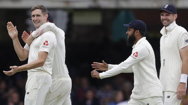 Warwickshire all-rounder Woakes and Surrey batsman Pope are added to group that will prepare for the fifth Test that starts on Friday in London. (Photo: AP)