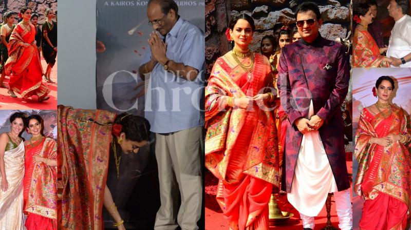 Royal affair: Kangana Ranaut & team launch Manikarnika in extravagant event