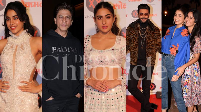 Spotted: Ranveer, Sara, Janhvi at Awards & SRK-Kat-Anushka promote Zero