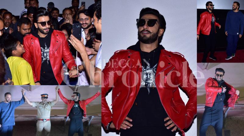 Photos: Simmba star Ranveer Singh visits Mumbai theatres to meet his fans