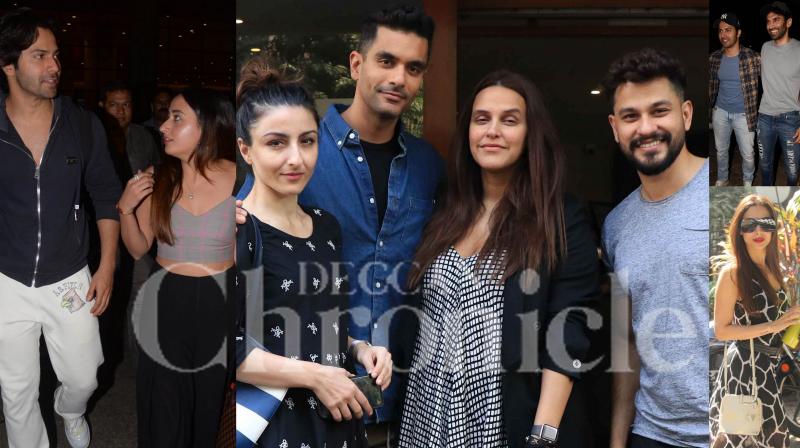 Photos: Varun-Natasha, Neha-Angad, Soha-Kunal, Malaika & Aditya spotted