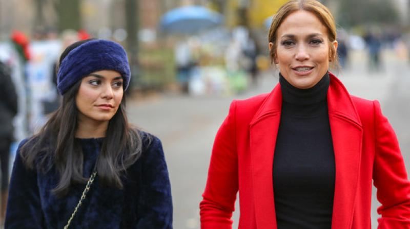 Vanessa Hudgens and Jennifer Lopez in the still from Second Act movie.