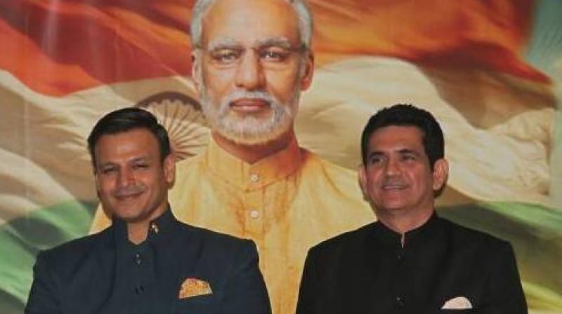 Vivek Oberoi and director Omung Kumar at the poster launch of the film.