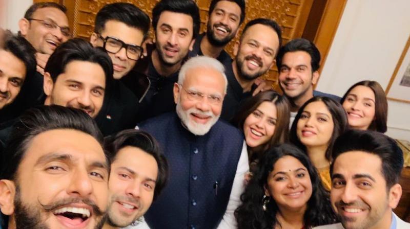 Major Bollywood stars such as Ranveer Singh, Ranbir Kapoor, Alia Bhatt and Varun Dhawan landed in the capital city for a meeting with Prime Minister Narendra Modi.