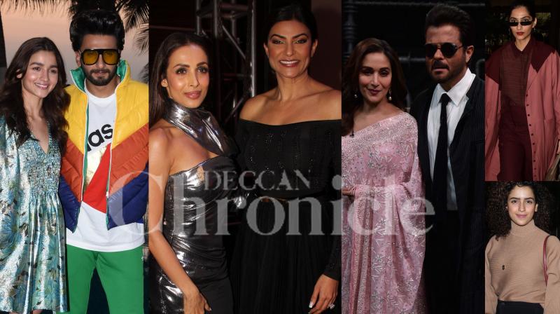 Oh snap! Ranveer-Alia, Malaika, Sushmita, Anil-Madhuri step out in style
