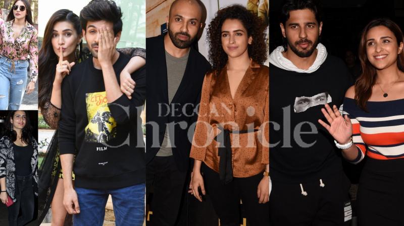 Spotted: Kartik-Kriti, Sidharth-Parineeti, Sanya, Anushka step out in style
