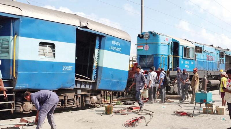 According to the top  officials, the brakes of the shunting engine failed and that resulted in the collision.