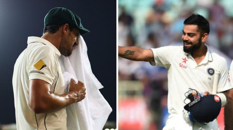 Mitchell Starcs wrongly sent message to a Virat Kohli fan was the talk of the town after the India-Australia Test series. (Photo: Cricket australia/ AFP)