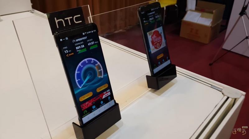 Rumoured HTC 12 displayed at an event (Credit: Sogi)