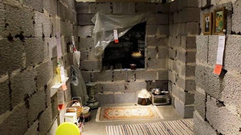 The broken-down home installation set up by IKEA tells the story of Rana. (Photo: Facebook)
