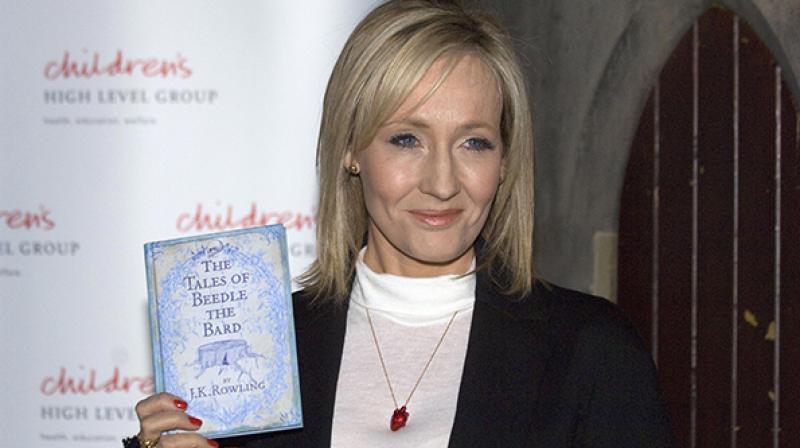 The manuscript being offered for sale was presented to editor Barry Cunningham who signed Rowling and published her magical debut (Photo: AFP)