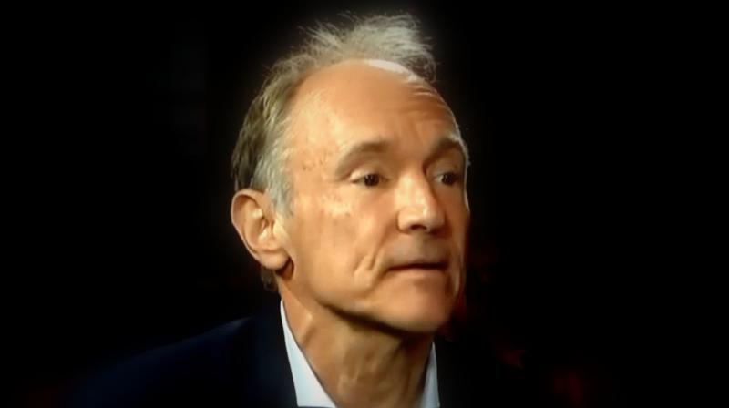 Berners-Lee, who hatched the Web in 1989, said a sense of optimism about the internet had been damaged by abuses of personal data, online hate speech, political manipulation and the centralization of power among a small group of major tech firms. (Photo: Tim Berners-Lee  Via TedEx YouTube video)