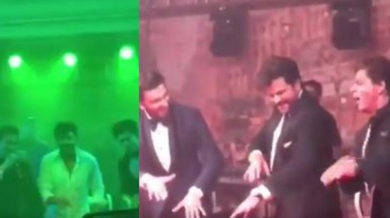 Screenshots from video of Sonam Kapoor Ahuja wedding reception. (Photo: Twitter)