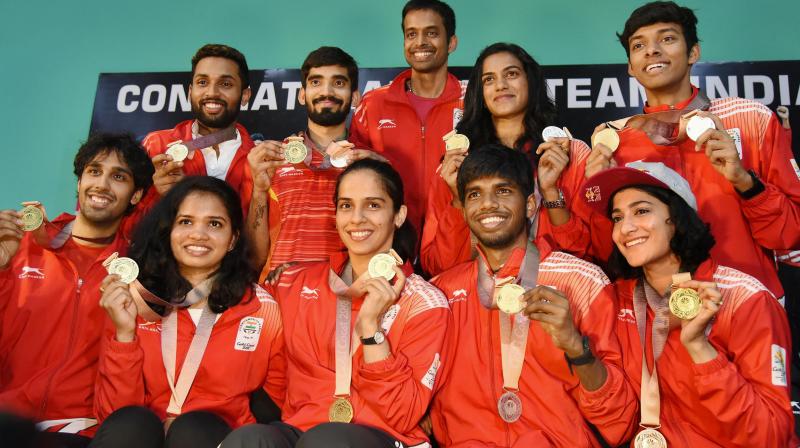 \The team gold is something which was never dreamt of. We never imagined that we could win this medal. This was possible only because of the way the entire team played,\ said Pullela Gopichand. (Photo: PTI)