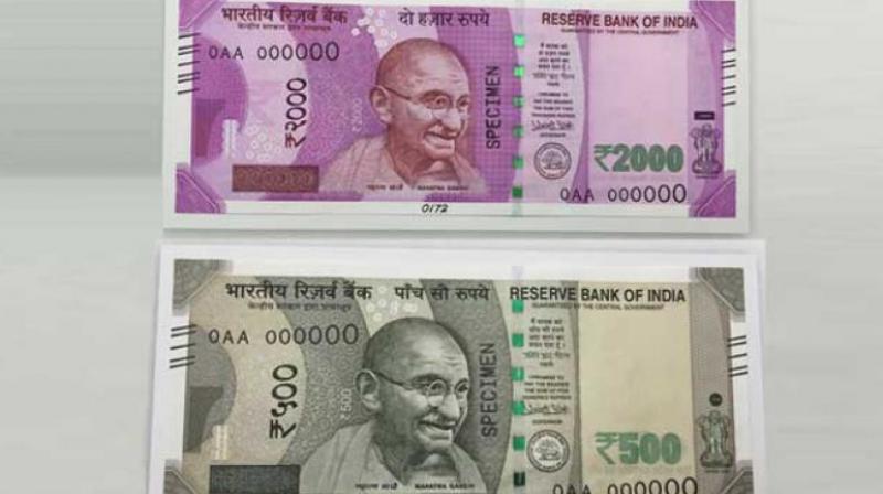 The higher value currency notes will have other designs, geometric patterns aligning with the overall colour scheme both on the obverse and reverse.