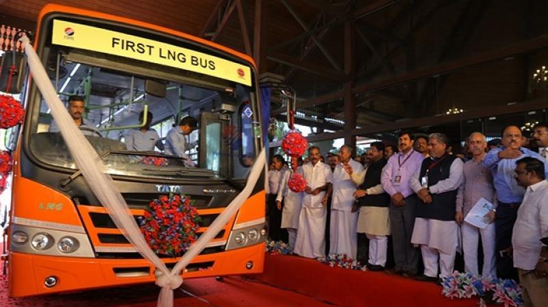 The LNG (Liquefied Natural Gas) bus, which is expected to hit the markets in April 2017.