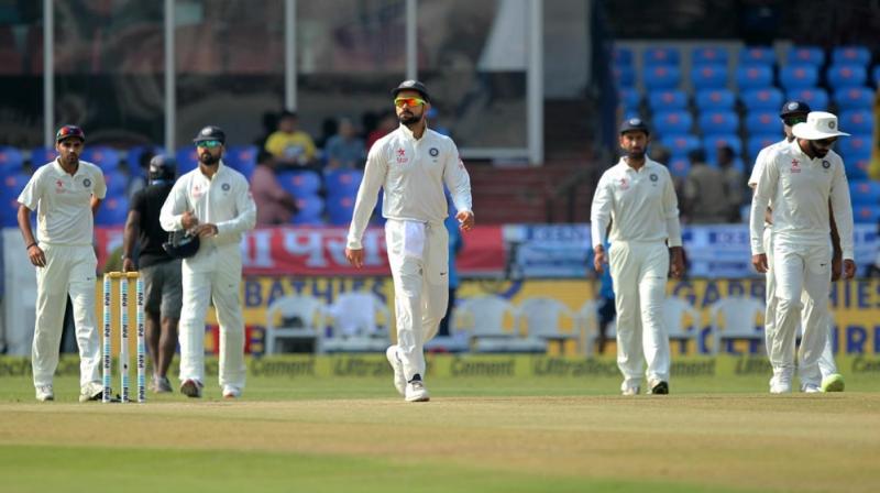 Despite the benign nature of the track, Indias bowling attack has the firepower to get the remaining seven wickets. (Photo: BCCI)