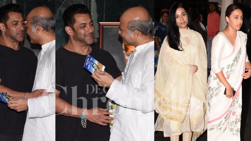 Salman, Amrita Rao, Swara Bhasker attend RajKumar Barjatyas prayer meet