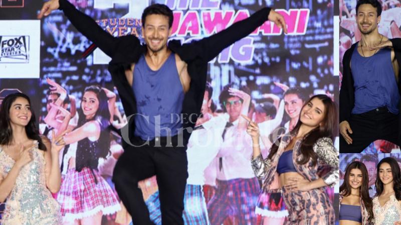 SOTY 2 trio Tiger-Tara-Ananya launch The Jawani Song at fun event SOTY 2 trio Tiger-Tara-Ananya launch The Jawani Song at fun event