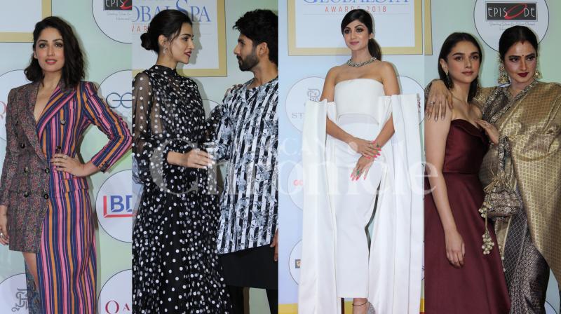 Snapped: Rekha, Shahid Kapoor, Kriti Sanon shimmer at the awards night Snapped: Rekha, Shahid Kapoor, Kriti Sanon shimmer at the awards night